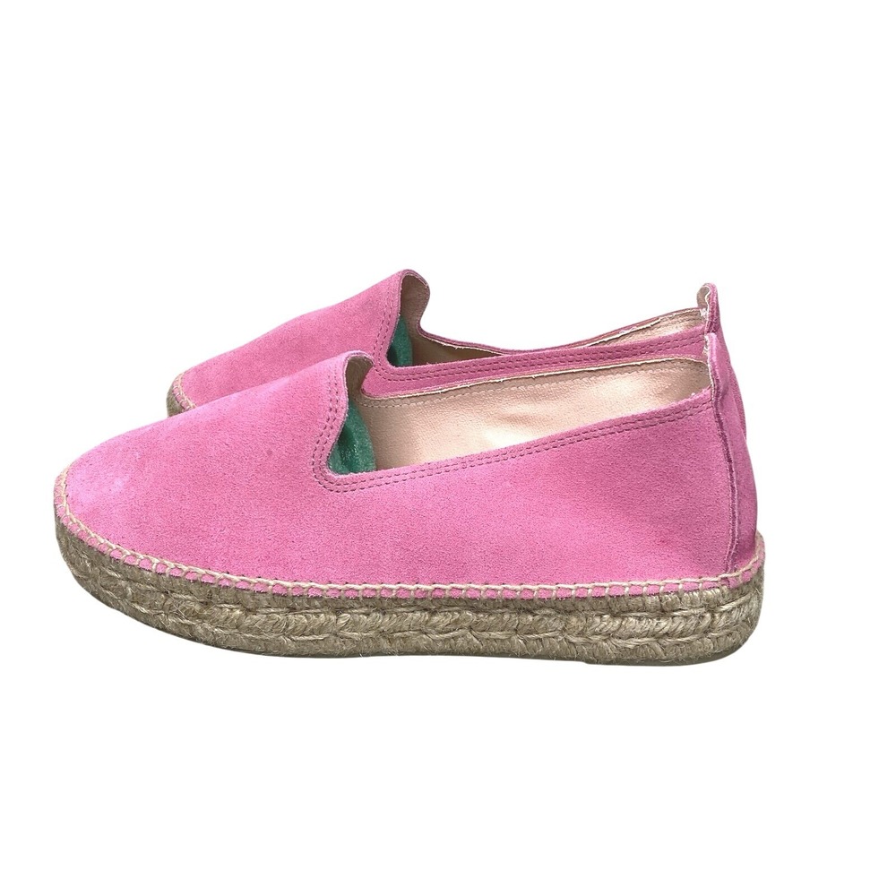 Manebi Espadrilles Double Sole 4cm Suede Bold Pink EU 41/US‎ 10